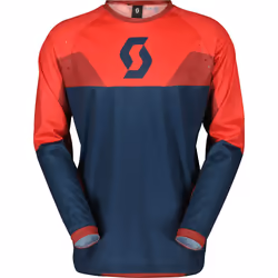 Scott Evo Track Maillot de motocross, rouge-bleu, taille M pour Hommes