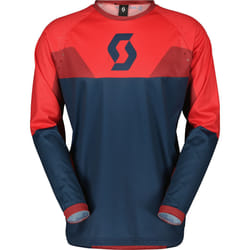 Scott Evo Track Maillot de motocross, rouge-bleu, taille XL pour Hommes