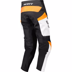 Scott Evo Track Pantalon de motocross, noir-blanc-orange, taille 36 pour Hommes