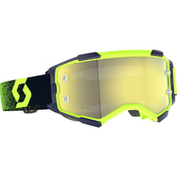 Scott Fury Chrome Lunettes de motocross, vert-jaune pour Hommes