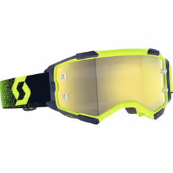 Scott Fury Chrome Lunettes de motocross, vert-jaune pour Hommes