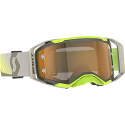 Scott Prospect 2.0 AMP Chrome Lunettes de motocross, vert-jaune pour Hommes