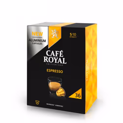 Café Royal Espresso, Capsule de café, Espresso, Nespresso, 36 tasses, 5/10, CE