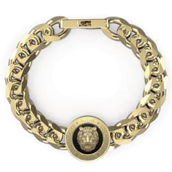 Bracelet - Guess - JUMB01314JWYGBK - Acier doré - Charm tigre - Taille S/L