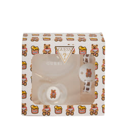 Ensemble tétine avec capuchon, support et clip bébé fille Guess