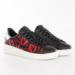 Basket Guess heart logo Noir Femme