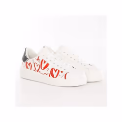 Basket - Guess - Femme - heart logo - Blanc - cuir