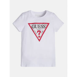TShirt MC logo strass  -  Guess jeans - Enfant