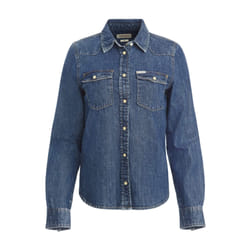 Chemise en jean manches longues slim femme Guess