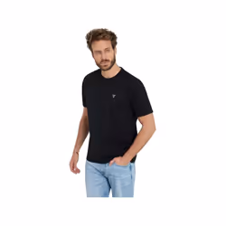 TShirt coton uni patch logo  -  Guess jeans