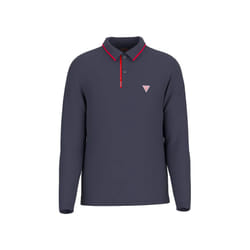 Polo Guess Homme Tech Bleu Coton