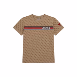 TShirt MC monogramme - Guess jeans - Enfant - 8 ans