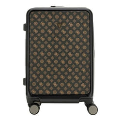Valise cabine - GUESS - Verona - Marron foncé / Ocre - 33x54x21 cm - 4 roulettes silencieuses