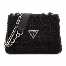 GUESS Sac à épaule bandoulière noir pour femme Giully Mini 2 Compartment Convertible Flap XS 272201