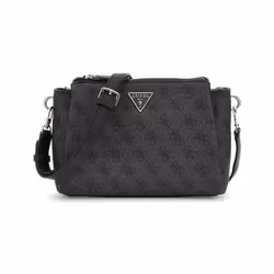 Sac à épaule bandoulière - GUESS - Noelle - Gris foncé - 24x17x75 cm - Compartiments spacieux
