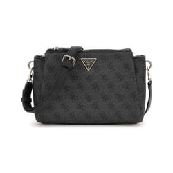 Sac à épaule bandoulière - GUESS - Noelle - Gris foncé - 24x17x75 cm - Compartiments spacieux