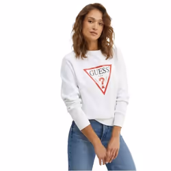Sweat logo coton  -  Guess jeans - Femme