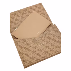 GUESS Pochette brun clair marron pour femme Noreen Clutch Latte Logo 270054