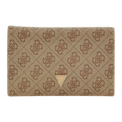 GUESS Porte-cartes brun clair marron pour femme Noreen Card Holder Latte Logo 269990