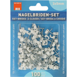 Max Hauri AG 139707 range-câbles et serre-câbles Blanc 100 pièce(s)