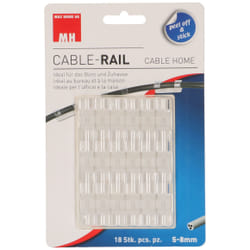 Max Hauri AG Cable Home 164658 range-câbles Universel Pince de câble Transparent 18 pièce(s)