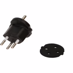 Max Hauri AG 167767 adaptateur prise d'alimentation T12 Type C (Europlug) Noir