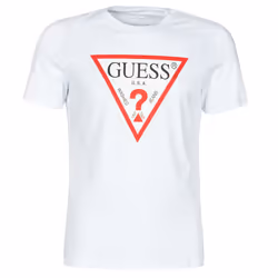 Tee shirt coton organique à gros logo  -  Guess jeans - Homme