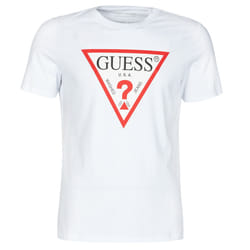 Tee shirt coton organique à gros logo  -  Guess jeans - Homme