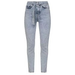 Jean stretch avec ceinture   -  Guess jeans - Femme