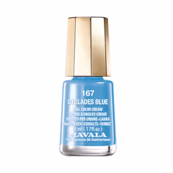 Mavala Mini Color, 167 Cyclades Blue, 5ml, 5 ml, Bleu, Cyclades Blue, Coloration, Opaque, Crème