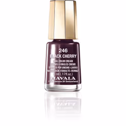 Mavala Mini Color Black Cherry 246 5 ml, 5 ml, Bordeaux, Black Cherry, Coloration, Opaque, Crème