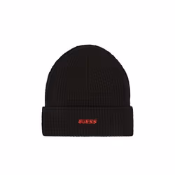 Bonnet Guess Homme Logo red Noir Polyester