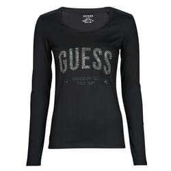 T Shirt gros logo strassé  -  Guess jeans - Femme