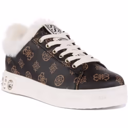 Guess Rivet Baskets à lacets en synthétique pour femmes en brun (Brun 36)