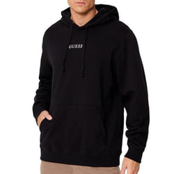 Sweat à Capuche Noir Homme Guess Roy