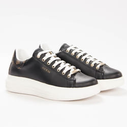 Basket Guess Classic gold logo Noir Femme
