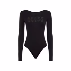Body slim fit à logo pailleté  -  Guess jeans - Femme