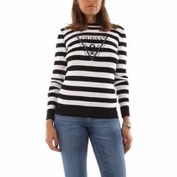 Pull logo iconique strass  -  Guess jeans - Femme