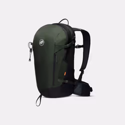 Mammut Lithium 20, Sans encadrement, Haut, Dos rembourré, Randonnée, Alpinisme, Noir, Vert, Woods-black