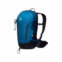 Mammut Lithium 20, Sans encadrement, Haut, Dos rembourré, Randonnée, Alpinisme, Noir, Bleu, Adulte