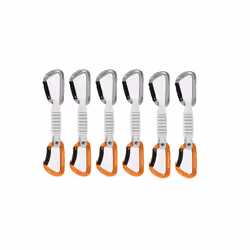 Mammut 2040-02491-33272-74, Verrou, Mousqueton à verrou, En forme de D, Aluminium, Orange, Argent, 21 kN