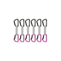 Mammut 2040-02571-33275-74 mousqueton d'escalade Mousqueton à verrou En forme de D Aluminium Rose, Acier inoxydable 6 pièce(s)