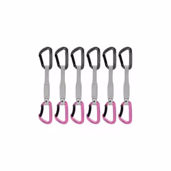 Mammut 2040-02581-33275-75, Verrou, Mousqueton à verrou, En forme de D, Aluminium, Rose, Acier inoxydable, 10 kN
