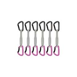 Mammut 2040-02581-33275-75 mousqueton d'escalade Mousqueton à verrou En forme de D Aluminium Rose, Acier inoxydable 6 pièce(s)