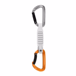 Mammut 2040-02701-33272-74, Verrou, Mousqueton à verrou, En forme de D, Aluminium, Gris, Orange, 8 kN