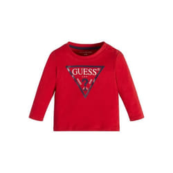 T-shirt manches longues enfant Guess Core - red hot - 4 ans