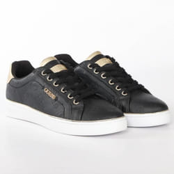 Basket Guess Femme Beckie debossed 4g logo sneaker Noir Synthétique