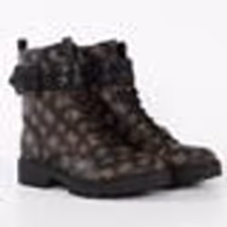 Bottine - Guess - Femme - Logo classic - Marron - cuir