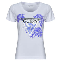 T-shirt triangle fleuri femme Guess