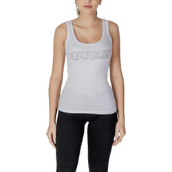 Top logo strassé coton   -  Guess jeans